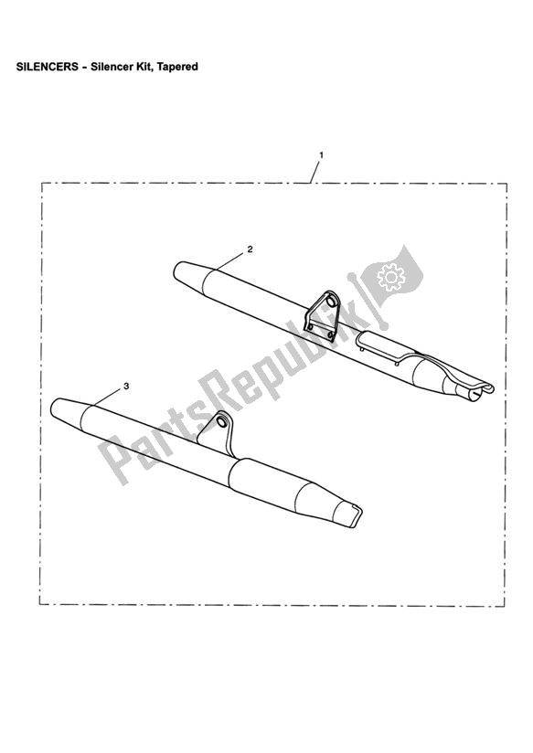 All parts for the Silencer Kit, Tapered of the Triumph America Carburettor 790 2002 - 2007